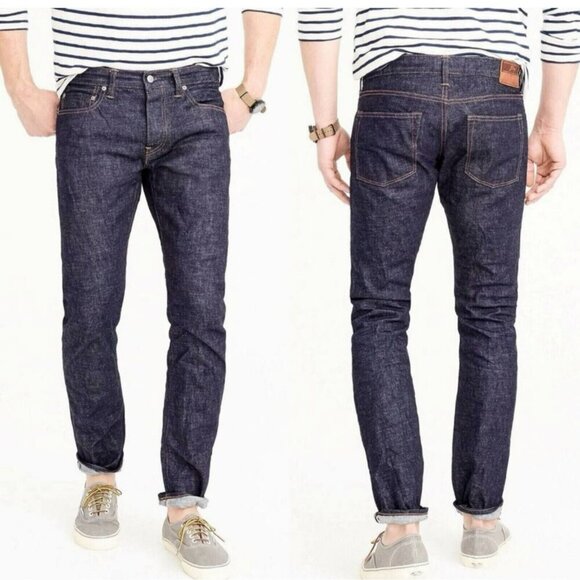 J. Crew Mens 35 Selvedge Denim Jeans Slim Fit - Picture 1 of 10